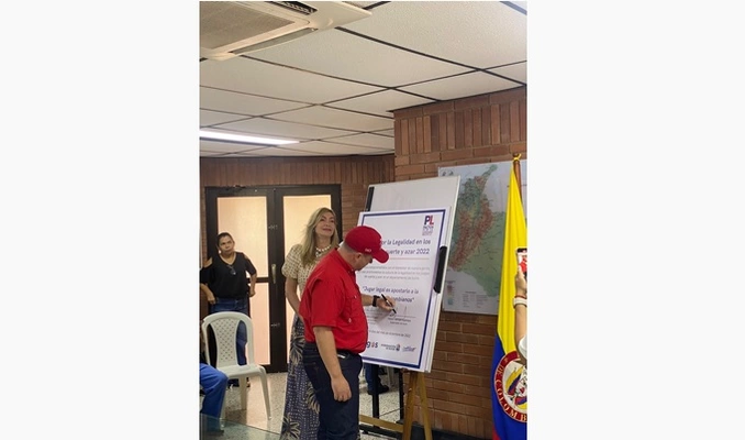 Coljuegos firm&oacute; Pacto por la Legalidad en el departamento de Sucre.